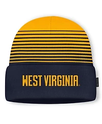 Men's and Women's Nike Navy/Gold West Virginia Mountaineers On-Field Utility Knit Hat