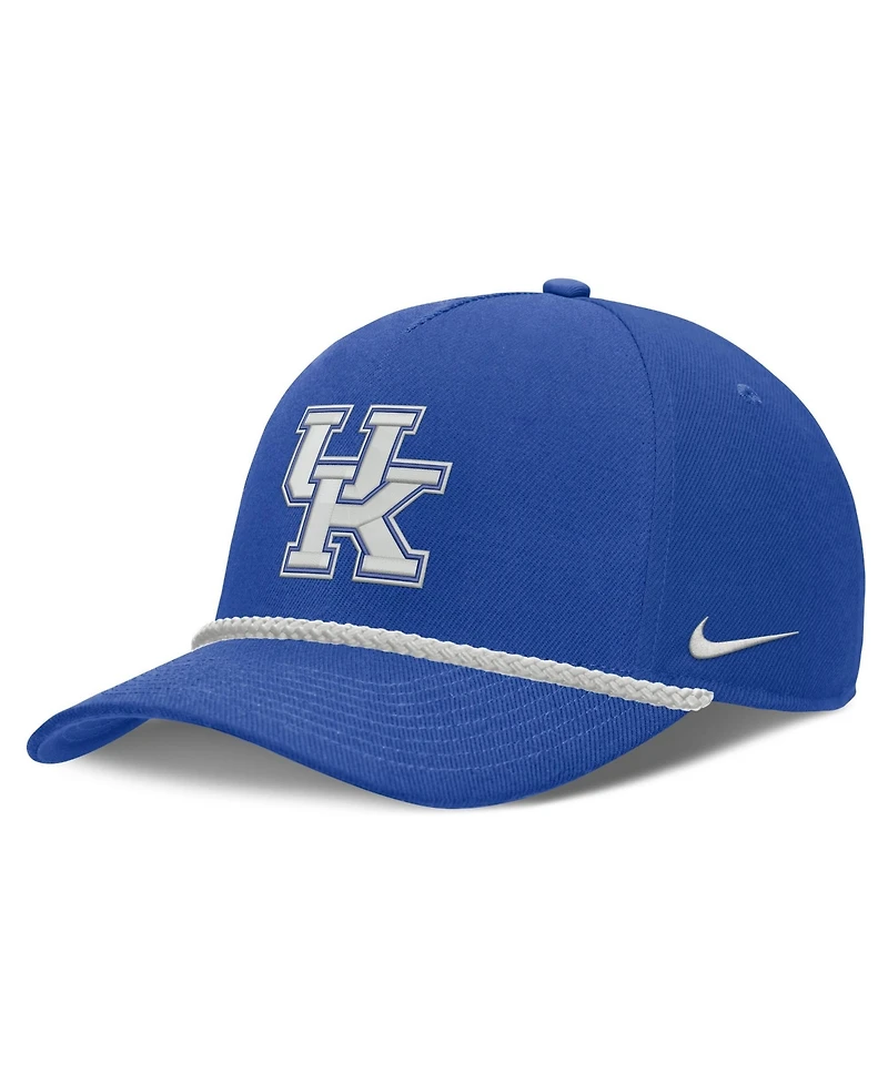 Men's and Women's Nike Royal Kentucky Wildcats Rope Rise Adjustable Hat