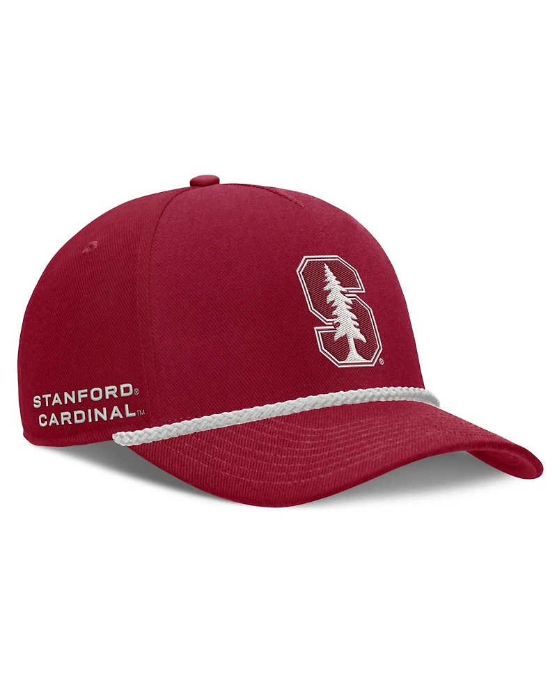 Men's and Women's Nike Crimson Stanford Cardinal Rope Rise Adjustable Hat