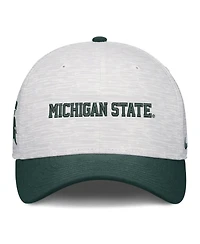 Nike Men's and Women's White/Green Michigan State Spartans Primetime Rise Adjustable Hat
