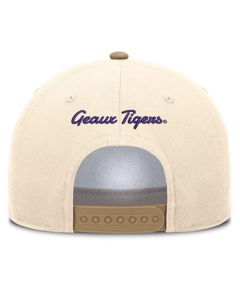 Nike Men's and Women's Natural/Beige Lsu Tigers Legacy Rise Adjustable Hat
