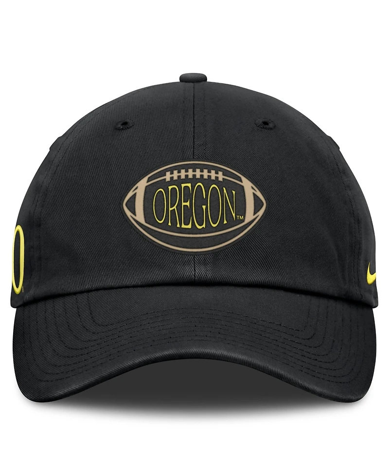 Nike Men's and Women's Black Oregon Ducks Campus Prep Football Club Adjustable Hat