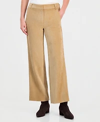 Emme Marella Women's Wide-Leg Stretch Corduroy Trousers