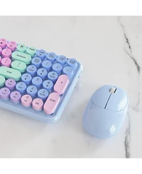 Lofree Retro Typewriter Style Wireless Clicky Keyboard and Mouse Combo Compatible with Windows and macOS
