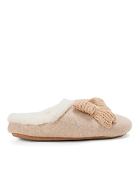 Dearfoams Women's Josie Knit Clog Slipper with Bow