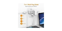 Tessan Wall Outlet Extender with 1875W, 1.18 inches for Home, Office and Travel