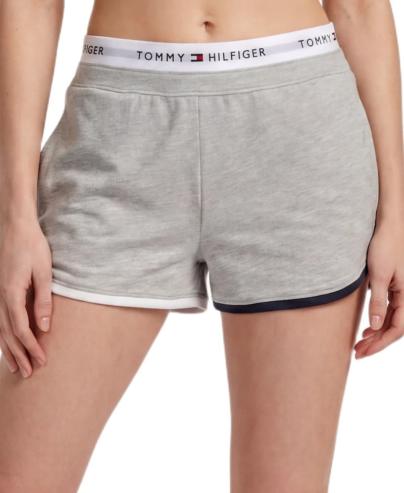 Tommy Hilfiger Women's Mid-Rise French Terry Boxer Shorts, 3" Inseam