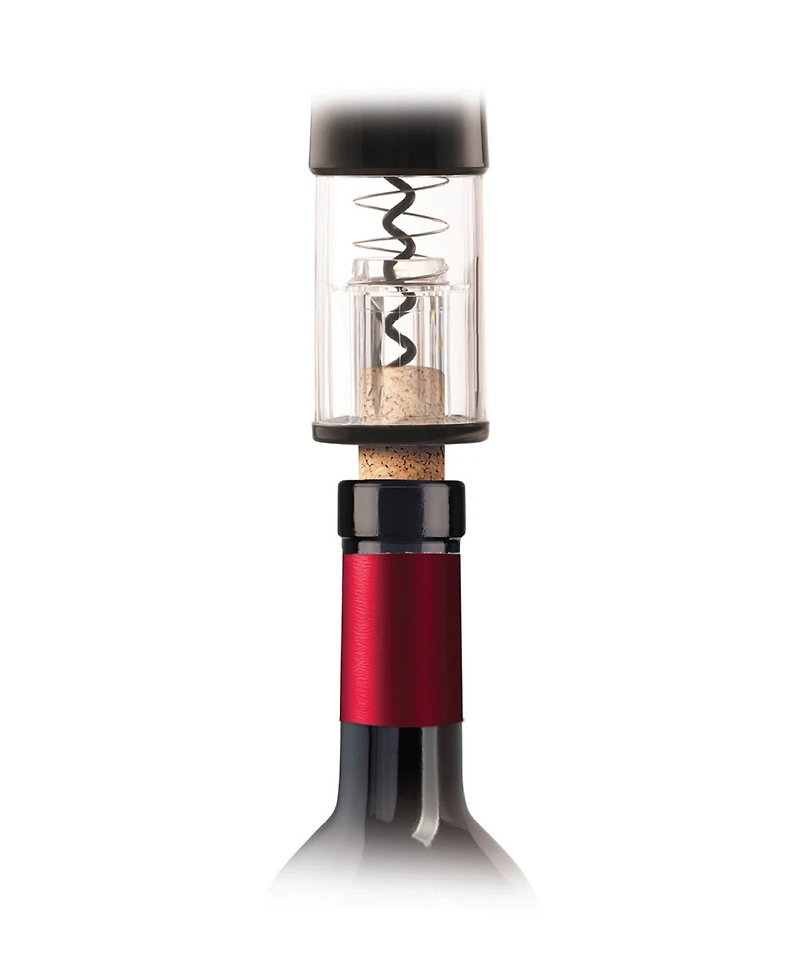 Hic Bar Automatic One-Touch 9.3" Wine Opener with Clip-On Foil Cutter