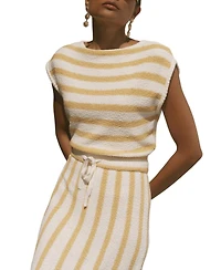 Mint Velvet Women's Striped A-Line Midi Dress