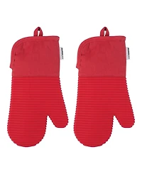 Cat Cora Heavyweight Cotton Oven Mitts, Set of 2