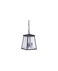 Craftmade Armstrong 12 3/4" High Black and Glass Outdoor Hanging Light