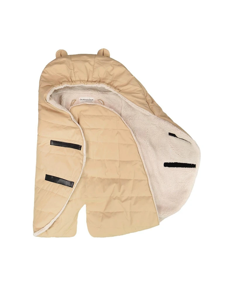 Deux par Deux Baby Unisex Nido Wrap for Bassinet Car Seats and Strollers Beige