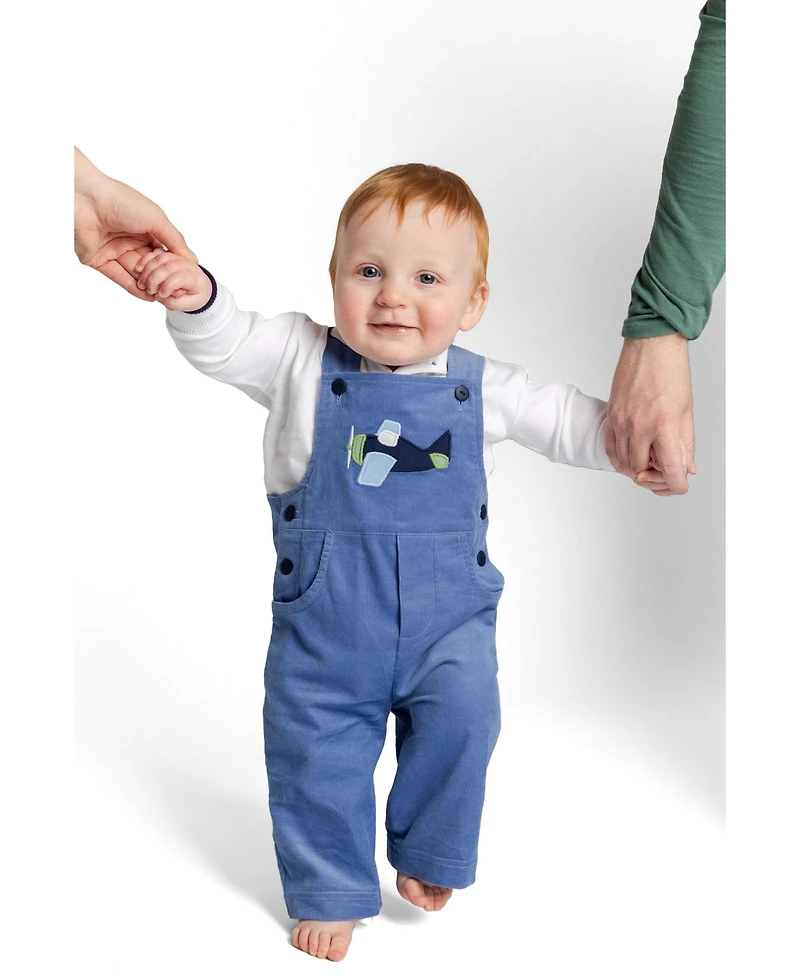 Florence Eiseman Baby Boy 6M-24M Corduroy Longall with Airplane Jumpsuit