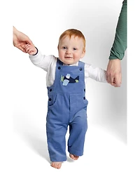 Florence Eiseman Baby Boy 6M-24M Corduroy Longall with Airplane Jumpsuit