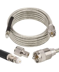 Lofree RG8X Low-Loss Double-Shielded Stranded Core Coaxial Cable, 10 ft.
