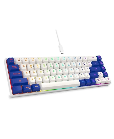 Lofree 65 Ultra Compact Wired Led Backlit Ergonomic Gaming Membrane Keyboard