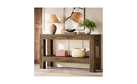 Slickblue 63" Farmhouse Console Table with 2-Tier Storage