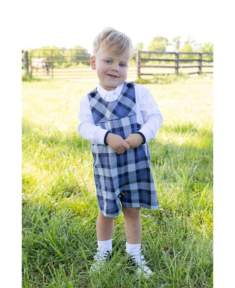 Florence Eiseman Baby ( 6M to 24M ) Plaid Shortall Romper