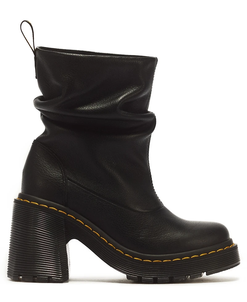 Dr. Martens Women's Kasey Lo Virginia Leather Pull-On Booties
