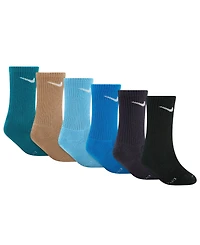 Nike Boys' and Girls' 4-7 Dri-fit Elevated Crew Socks, 6-Pack