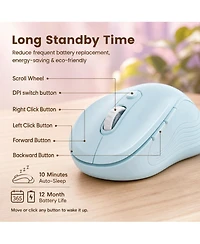 Lofree 2.4G Wireless Mouse 6 Buttons 3 Adjustable Dpi Levels Ergonomic Design Plug and Play