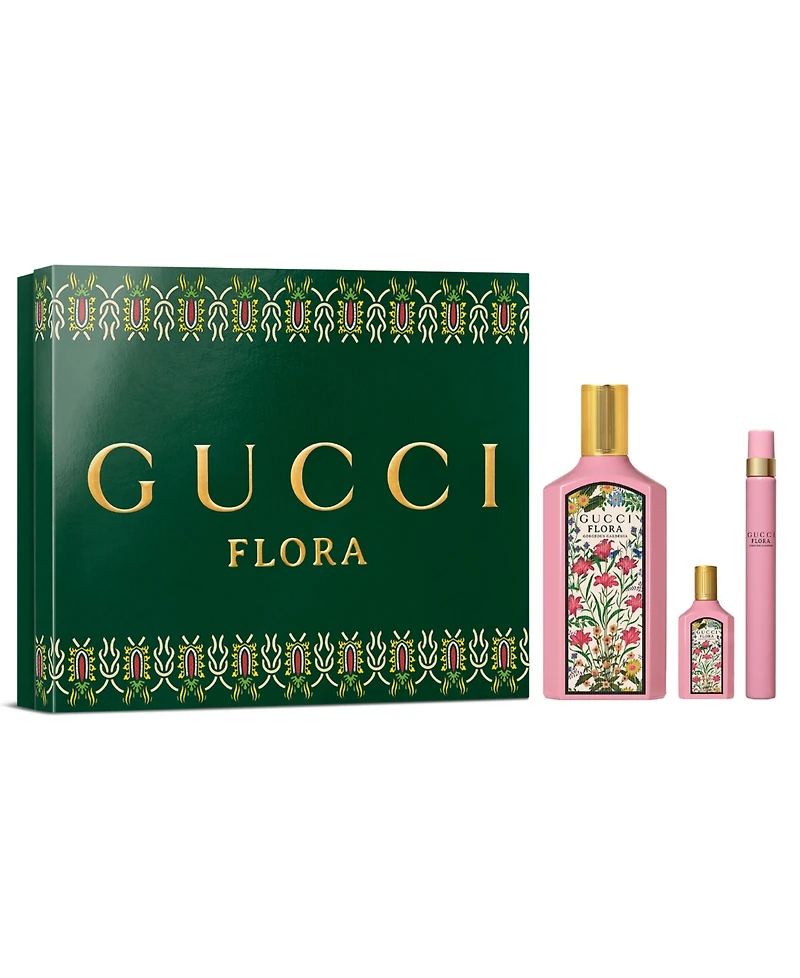 Gucci 3-Piece Flora Gorgeous Gardenia Eau de Parfum Spray Gift Set