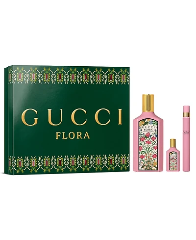 Gucci 3-Piece Flora Gorgeous Gardenia Eau de Parfum Spray Gift Set
