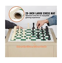 Slickblue Tournament Portable Weighted Pieces Chess Set, Ages 5+