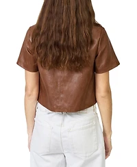 Central Park West Women's Quinn Short Sleeve Cropped Jacket