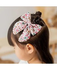 Sweet Wink Little and Big Girl's Berry Floral Bow Clip