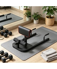Sevorley 3-in-1 Squat Assist Trainer with Sit-Up Bar and Push-Up Support, Adjustable Height, 265 lb Capacity