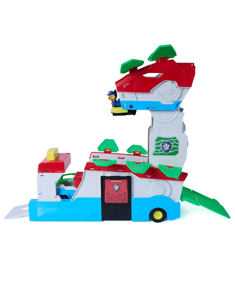 Paw Patrol Chase Dino Movie 2-in-1 Transforming Playset with Vehicles, Ages 3+