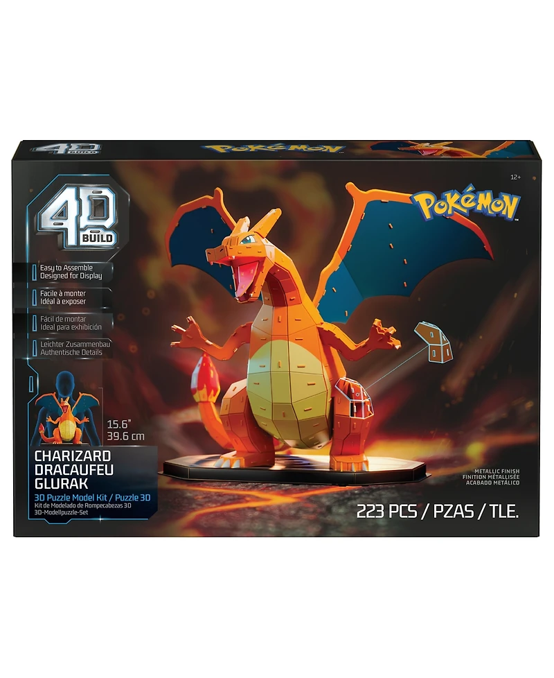 Pokemon 4D Build Charizard 223-Piece 3D Puzzle, Ages 12+