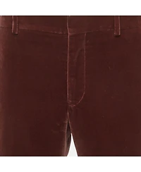 Pre-Owned Hermes Men's Burgundy Straight Fit Pants