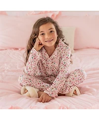 Sweet Wink Little Girls Berry Floral Lounge Set