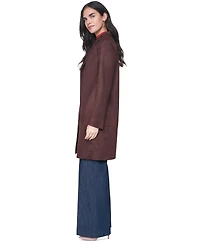 Tommy Hilfiger Women's Scuba Suede Topper Open-Front Faux Jacket