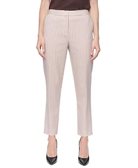 Tommy Hilfiger Women's Sloane Striped Mid-Rise Ankle Pants