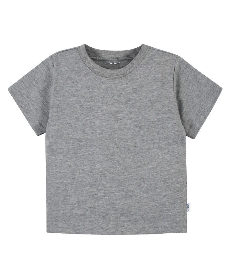 Gerber Toddler Boys' 2T- 5T 5-Pack Short Sleeve T-Shirts