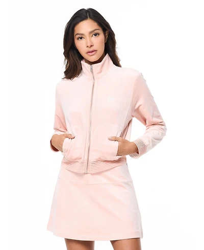 Sergio Tacchini Women's Piera Velour Full-Zip Track Jacket