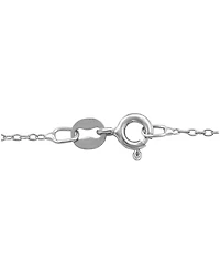 Diamond S Initial 18" Pendant Necklace (1/10 ct. t.w.) in Sterling Silver