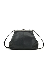 Patricia Nash Vivienne Kisslock Leather Crossbody Bag