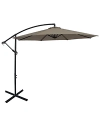 Gouun 10 feet Cantilever Offset Patio Umbrella with 8 Ribs