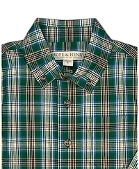 Hope & Henry Little Boys 5-7 Organic Long Sleeve Stretch Poplin Shirt
