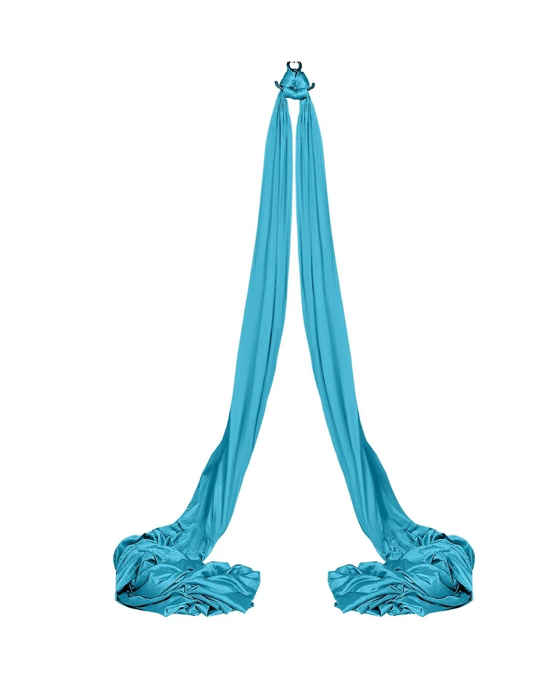 Hongge Aerial Silk and Yoga Swing Kit 11 Yards Nylon Hammock with Full Rigging Hardware for All Levels