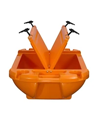 Hongge Amphibious 40 Quart Floating Cooler with Dry Storage and Tow Rope for Lake River and Pool