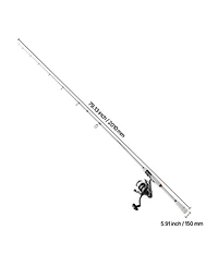Hongge Two-Piece IM6 Spinning Rod and Reel Combo 6.5 ft with Eva Handle and Reversible Left or Right Crank