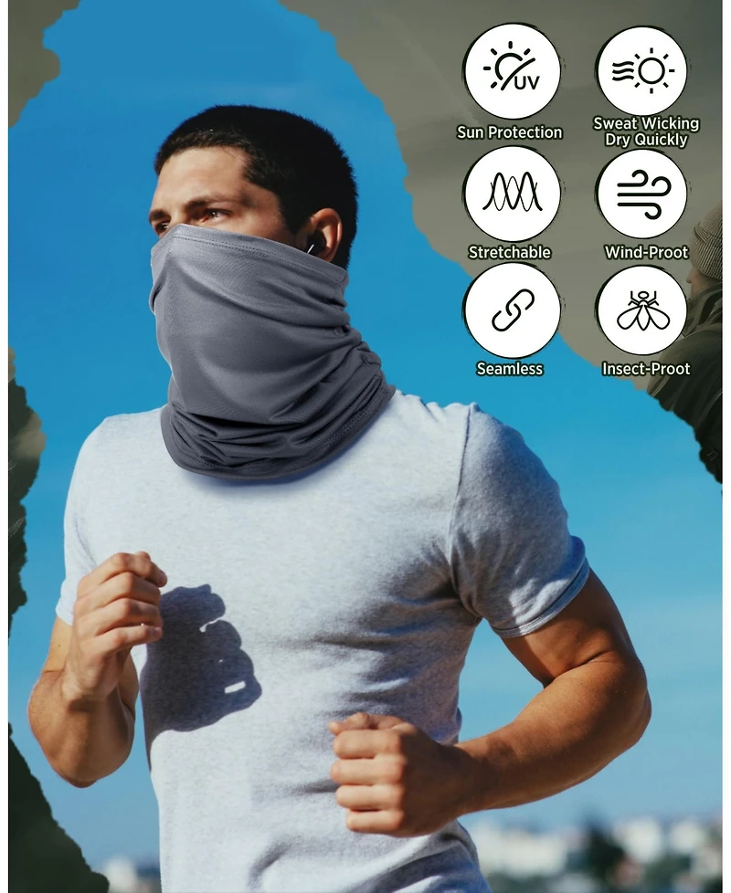 Piscifun 12 Pack Neck Gaiter Face Mask Uv Protection Breathable Outdoor Scarf