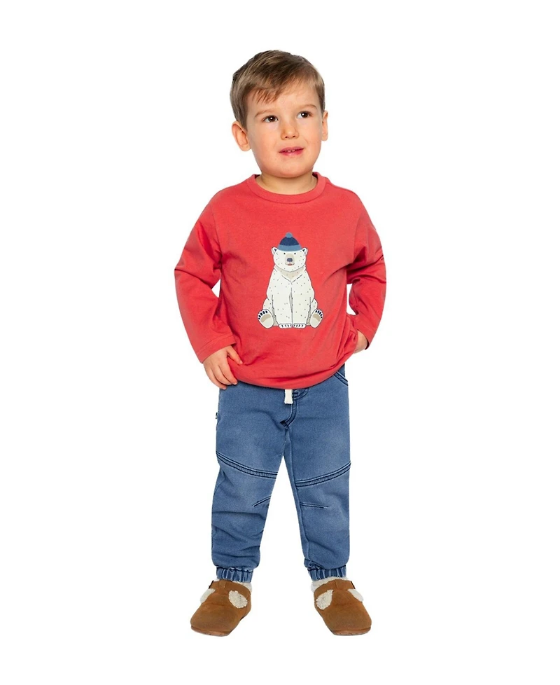 Deux par Toddler Boy 2T- 5T Long Sleeve Cotton T-Shirt