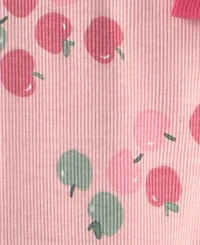 Carter's Baby Girls' Apple French Terry Sweatshirt and Print Pants, 2-Piece Set