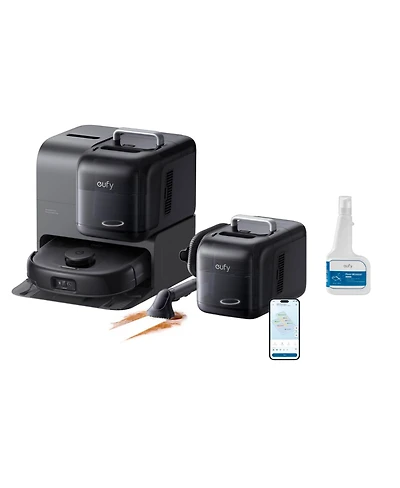 eufy Omni Robot Vacuum Portable Deep Cleaner E28 for Carpet HydroJet System with Roller Mop All-in-One 20000 Pa Suction and official cleaning solution